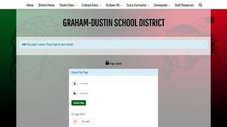 
                            13. Graham-Dustin Public School - Page Login