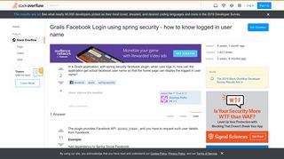 
                            5. Grails Facebook Login using spring security - how to know logged ...