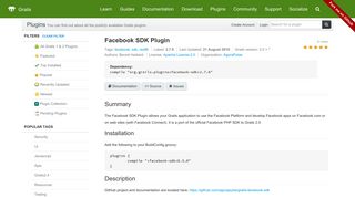 
                            4. Grails Plugin: Facebook SDK Plugin