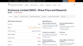 
                            11. Graincorp Limited (ASX:GNC) - Shares, Dividends & News ...