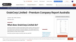 
                            5. GrainCorp Limited - IBISWorld