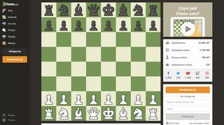 
                            2. Graj w szachy na żywo online - Chess.com