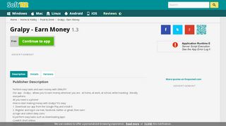 
                            2. Gralpy - Earn Money 1.3 Free Download