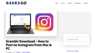
                            13. Gramblr Download - How to Post on Instagram from Mac & PC