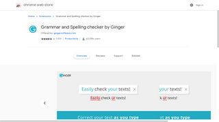 
                            4. Grammar and Spelling checker by Ginger - Google Chrome