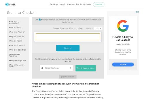 
                            1. Grammar Check Online- It's Free|Ginger Software