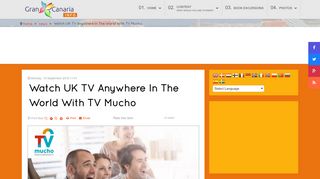 
                            12. Gran Canaria Info - Watch UK TV Anywhere In The World With TV Mucho