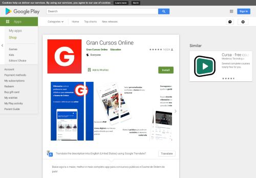 
                            12. Gran Cursos Online – Apps no Google Play