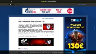 
                            12. Gran Turismo Sport in der PlayStation Liga - News | ESL Play