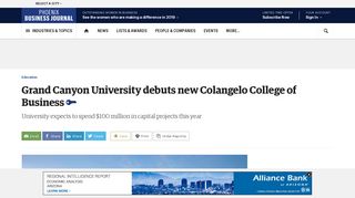 
                            8. Grand Canyon University debuts new Colangelo College of Business ...