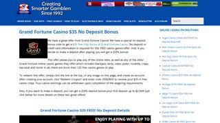 
                            6. Grand Fortune Casino $35 No Deposit Bonus | Sign Up And Play Free ...