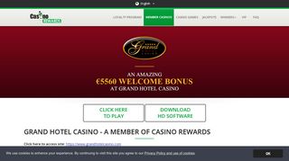 
                            3. Grand Hotel Casino - Casino Rewards Mobile Member Casino