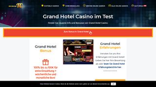 
                            8. Grand Hotel Casino im Test: Willkommensbonus & Erfahrungen