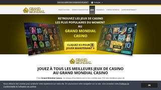 
                            2. Grand Mondial Casino | Jouez aux meilleurs jeux de casino en ligne