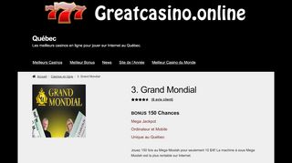 
                            10. Grand Mondial Casino : Mega Moolah, Machine à Sous Jackpot ...