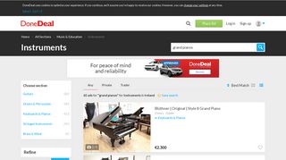 
                            9. grand pianos: Instruments For Sale in Ireland - DoneDeal.ie