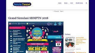
                            11. Grand Simulasi SBMPTN 2018 | SeputarTangsel