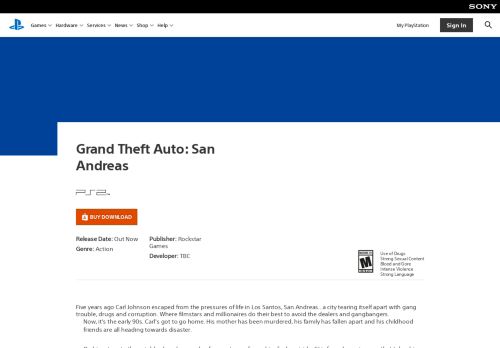 
                            13. Grand Theft Auto: San Andreas Game | PS2 - PlayStation