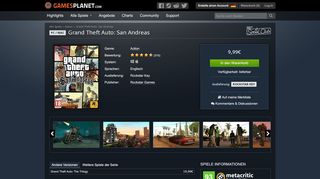 
                            9. Grand Theft Auto: San Andreas [Steam CD Key] für PC und Mac online ...