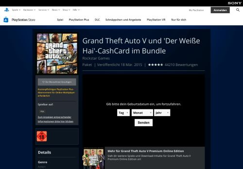 
                            5. Grand Theft Auto V auf PS4 | Offizieller PlayStation™Store Deutschland