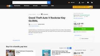 
                            8. Grand Theft Auto V (GTA 5) - Buy Rockstar Game PC CD-Key - G2a.com