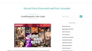 
                            4. Grandbangauto Auto Login - Recent Porn Passwords and Free Accounts