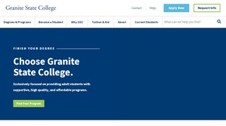 
                            2. Granite State College: Bachelor's, Master's & Associate Degrees Online