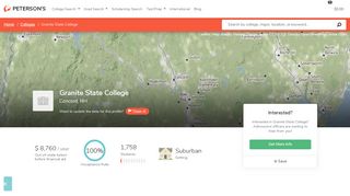 
                            6. Granite State College - Tuition and Acceptance Rate - Peterson's