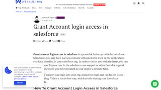 
                            12. Grant Account login access in salesforce - Webkul Blog