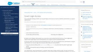 
                            6. Grant Login Access - Salesforce Help