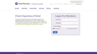 
                            12. Grant Thornton Client Experience Portal Login