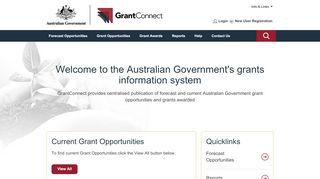 
                            2. GrantConnect: GrantConnect Homepage
