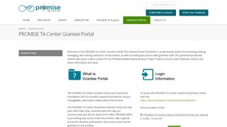 
                            8. Grantee Portal - PROMISE TA Center