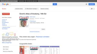 
                            10. Grant's Atlas of Anatomy, 14th Ed
