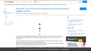 
                            12. Graph API - how meaww and nametests get my friends list without ...