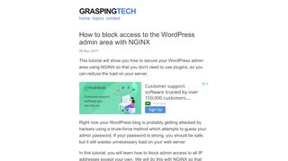 
                            11. GraspingTech | Block Access to WordPress Admin Area with NGINX