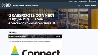 
                            10. Grassroots Connect in Denver at Colorado Convention Center