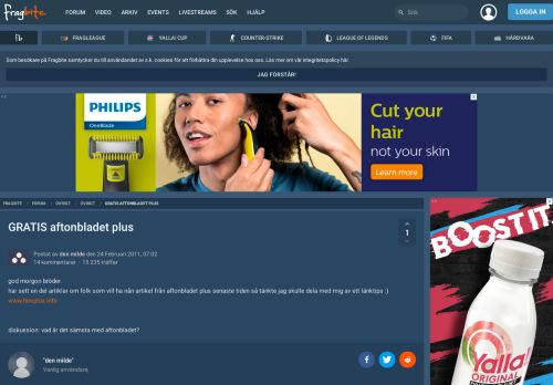 
                            8. GRATIS aftonbladet plus | Forum | Fragbite.se