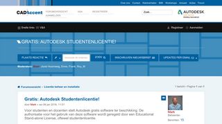 
                            6. Gratis: Autodesk Studentenlicentie! - CAD Accent