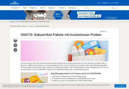 
                            10. Gratis Babyartikel-Pakete mit kostenlosen Proben und Gutscheinen ...