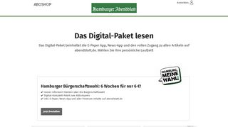 
                            10. Gratis Digital-Zugang - Hamburger Abendblatt