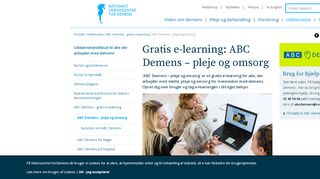 
                            6. Gratis e-learning: ABC Demens – pleje og omsorg - Nationalt ...