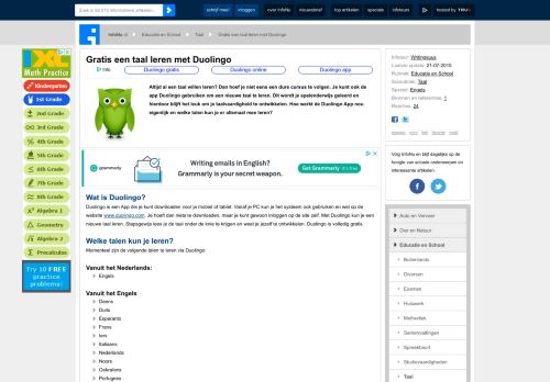 
                            5. Gratis een taal leren met Duolingo | Educatie en School: Taal