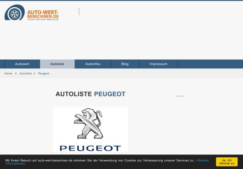 
                            6. Gratis Fahrzeugwert für Peugeot PKW errechnen