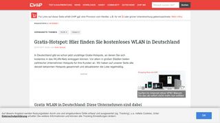 
                            13. Gratis-Hotspot: Hier finden Sie kostenloses WLAN in Deutschland ...