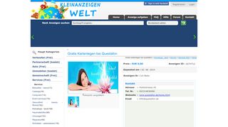 
                            13. Gratis Kartenlegen bei Questafon - Kleinanzeigenwelt.com