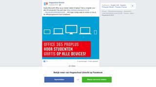 
                            6. Gratis Microsoft Office op je mobiel,... - Hogeschool Utrecht | Facebook