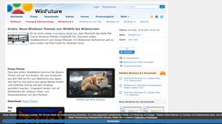 
                            3. Gratis: Neue Windows Themes von Wildlife bis Widescreen - WinFuture