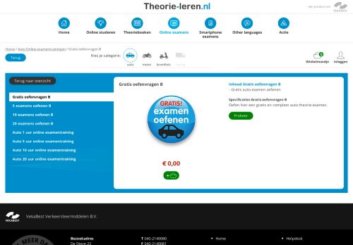 
                            6. Gratis oefenvragen B :: www.theorie-leren.nl