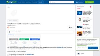 
                            9. Gratis Premium für 24 Stunden pro Account [uploaded.net] - mydealz.de
